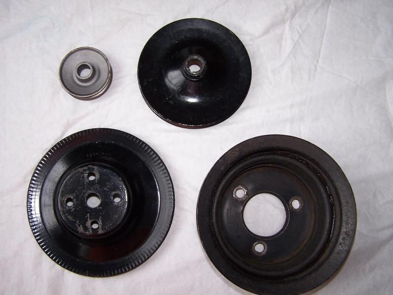 BBC crank pulley, PS pulley and WP pulley Team Chevelle
